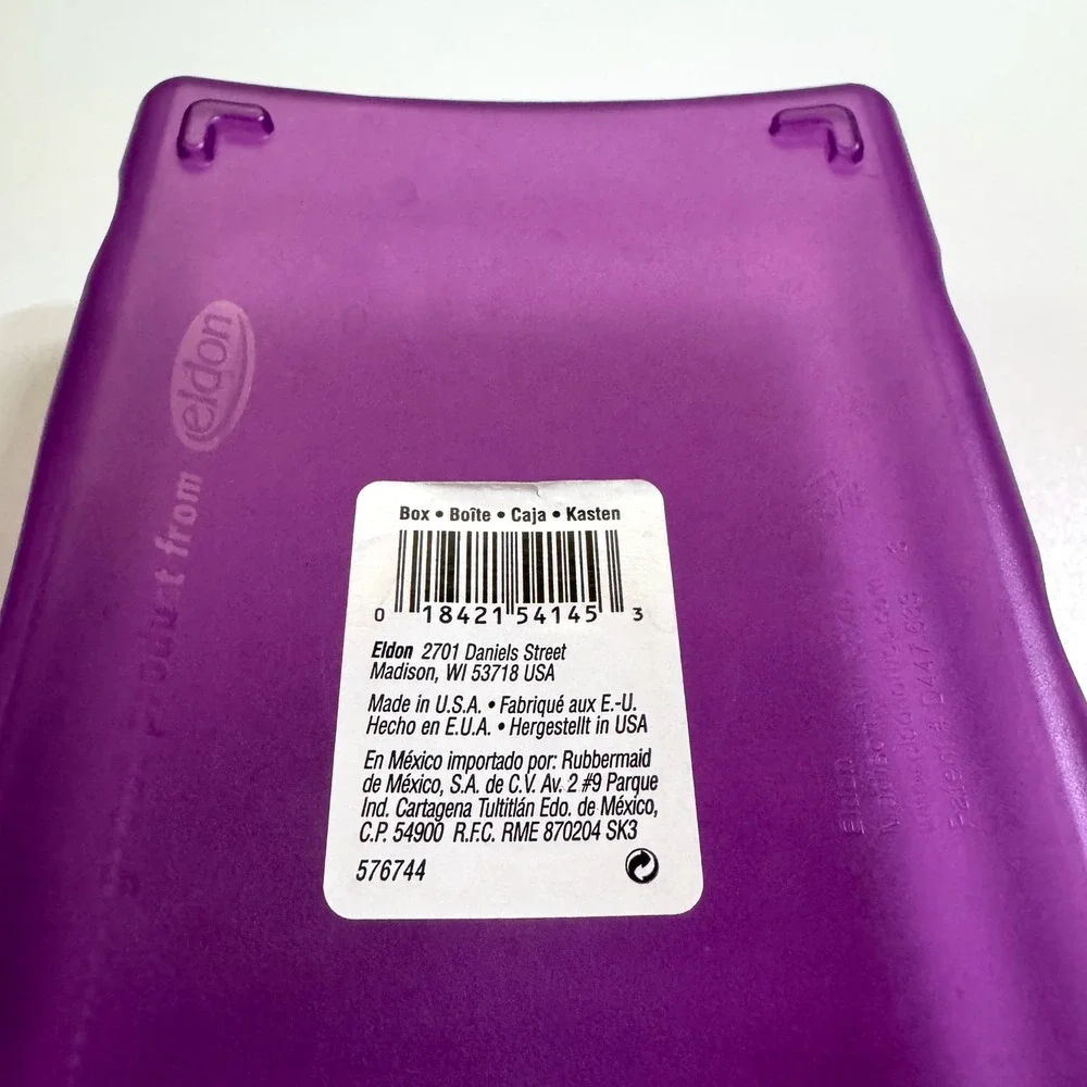 Spacemaker 2 Pencil Boxes VTG 90s Y2K Plastic School Supply Storage Blue Purple